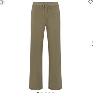 Cotton Jersey Straight Leg Pant